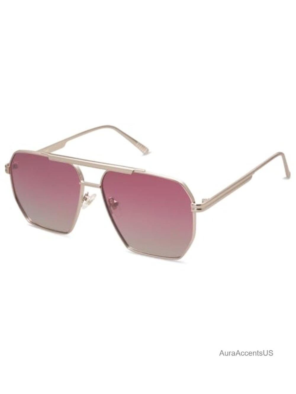 Oversized Square Polarized Sunglasses UV400 Anti-Glare Full Frame Metal